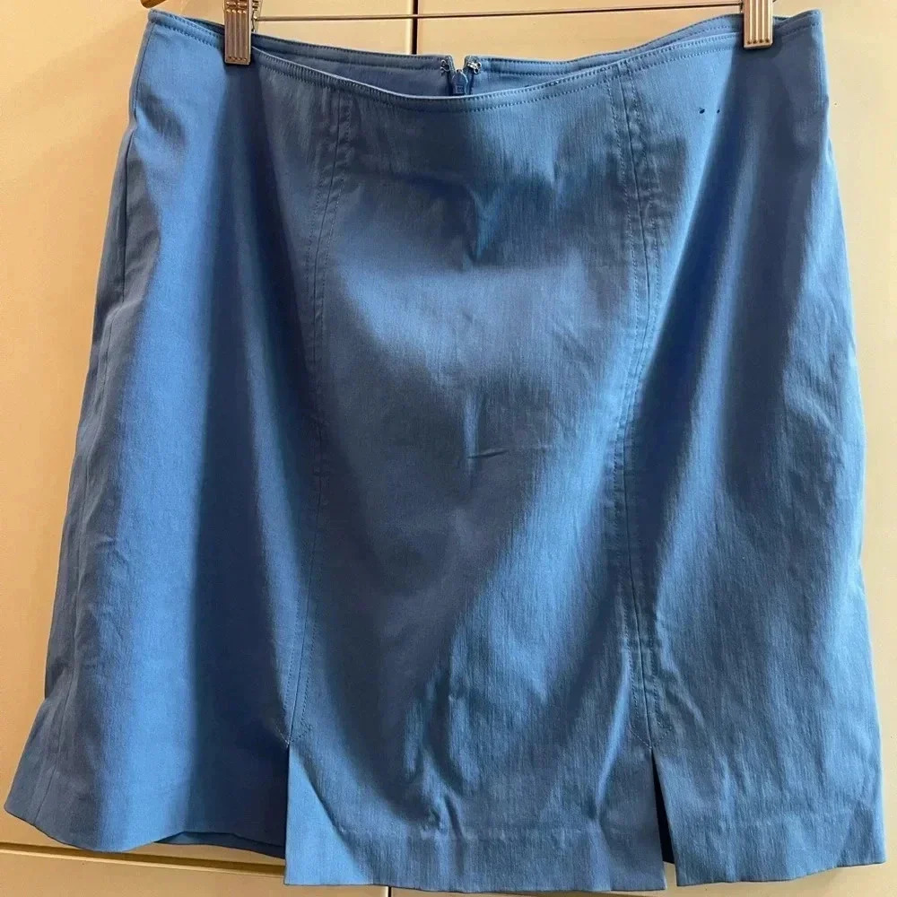 Lane Bryant Womens Skirt Sz 14 Blue Stretch Athletic